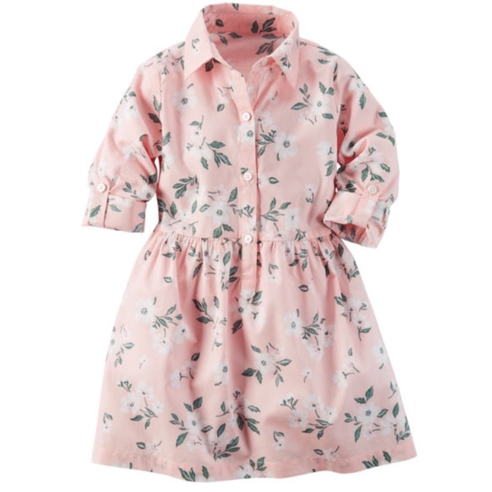 Floral Poplin Spring Dress! Never worn! Carters 2T